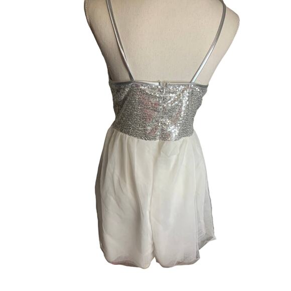 Sparkle Sliver and White Dress - Picture 2 of 5
